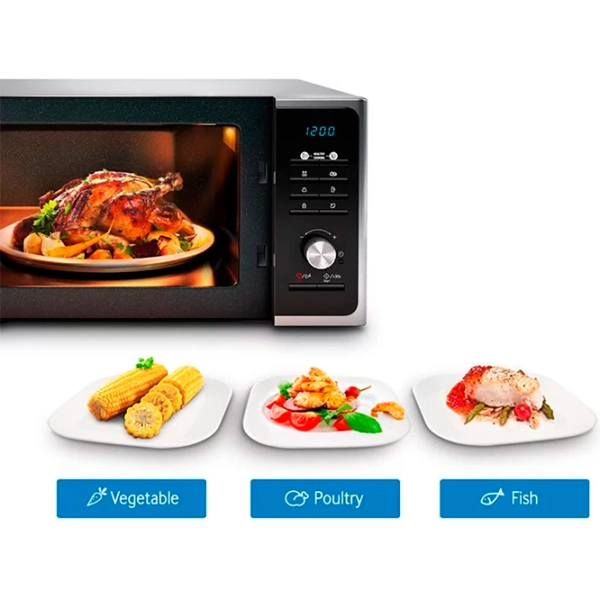 Микроволновая печь Samsung MG23F301TAK/OL Отдельно стоящий 800 Вт Черный photo 3