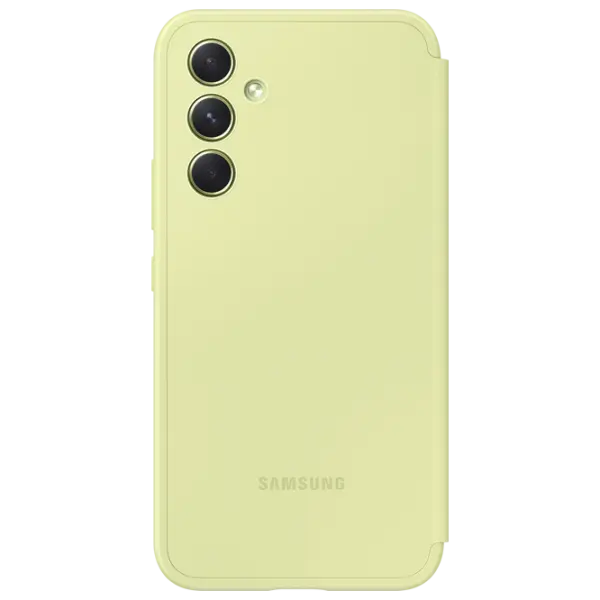 Husă pentru smartphone Samsung Galaxy A54 5G Flip Cover View PU Lime Green photo 2