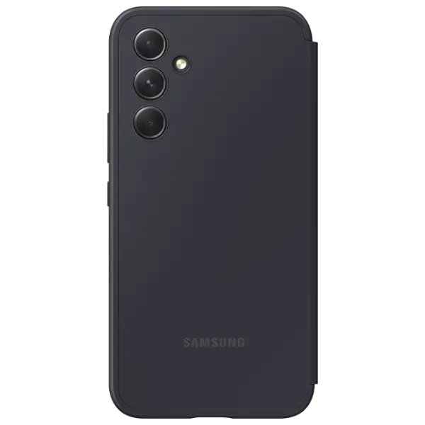 Husă pentru smartphone Samsung Galaxy A34 Flip Cover View PU Black photo 2