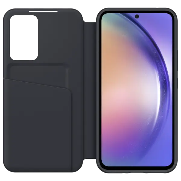 Husă pentru smartphone Samsung Galaxy A34 Flip Cover View PU Black photo 3