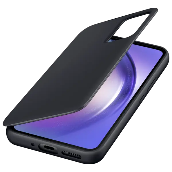 Husă pentru smartphone Samsung Galaxy A34 Flip Cover View PU Black photo 4