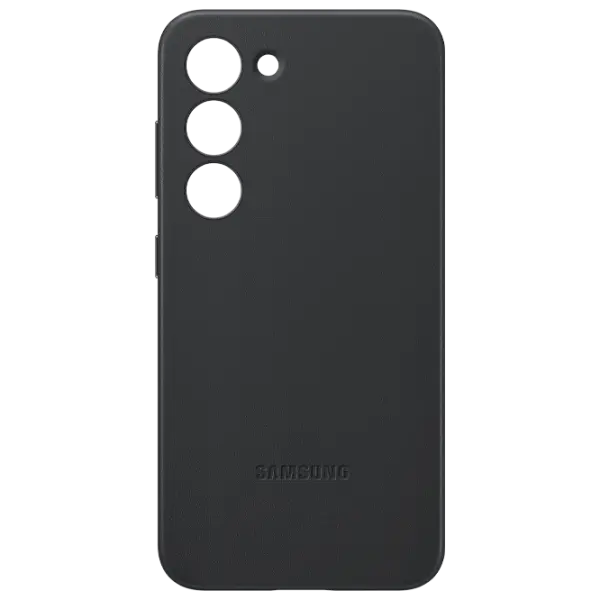 Husă pentru smartphone Samsung Galaxy S23 Back Piele Black photo 1