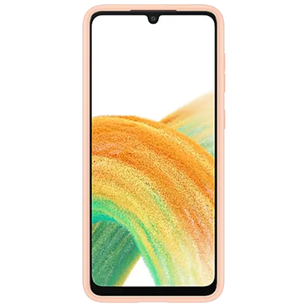 Husă pentru smartphone Samsung Galaxy A33 5G Back TPU Peach Orange photo 3