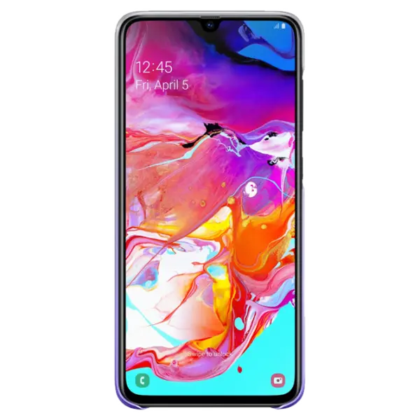 Чехол для смартфона Samsung Galaxy A70 Back PP Прозрачный Пурпурный photo 2