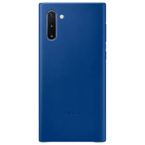 Husă pentru smartphone Samsung Galaxy Note 10 Back Piele Blue photo 1