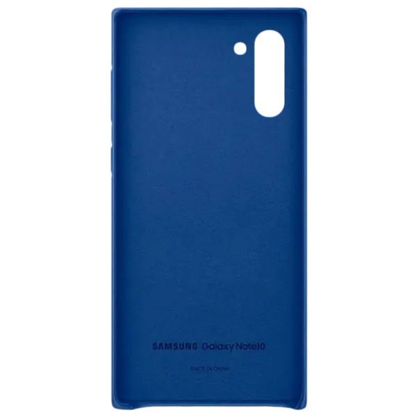 Husă pentru smartphone Samsung Galaxy Note 10 Back Piele Blue photo 3