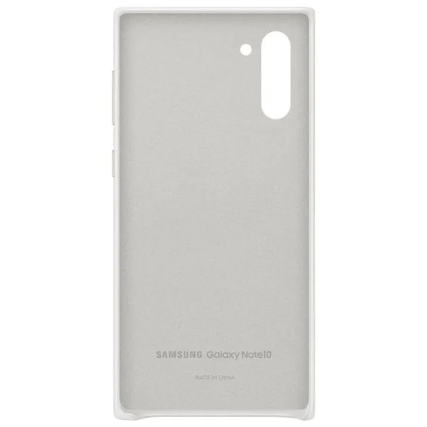 Husă pentru smartphone Samsung Galaxy Note 10 Back Piele White photo 3