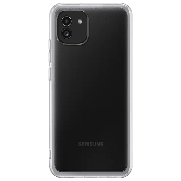 Husă pentru smartphone Samsung Galaxy A03 Back TPU Transparent photo 1