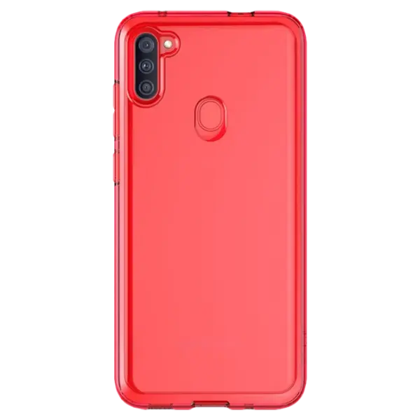 Husă pentru smartphone Samsung Galaxy A11 Back TPU Transparent Red photo 1