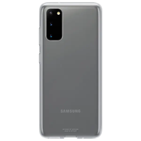 Husă pentru smartphone Samsung Galaxy S20 Back Silicon Transparent photo 1