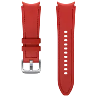 Ремешок Samsung Galaxy Watch 4 ET-SHR88SREG Красный Серебристый Leather, 20 мм