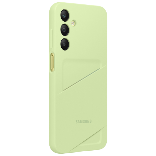 Husă pentru smartphone Samsung Galaxy A25 Card Slot TPU Lime Green photo 2