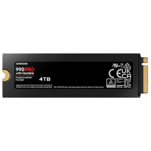 SSD Samsung 990 PRO w/ Heatsink 4 TB M.2 NVMe photo 2