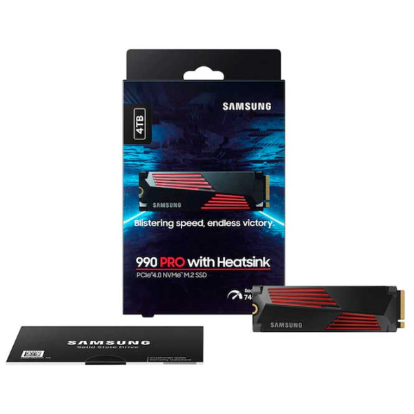 SSD Samsung 990 PRO w/ Heatsink 4 TB M.2 NVMe photo 3