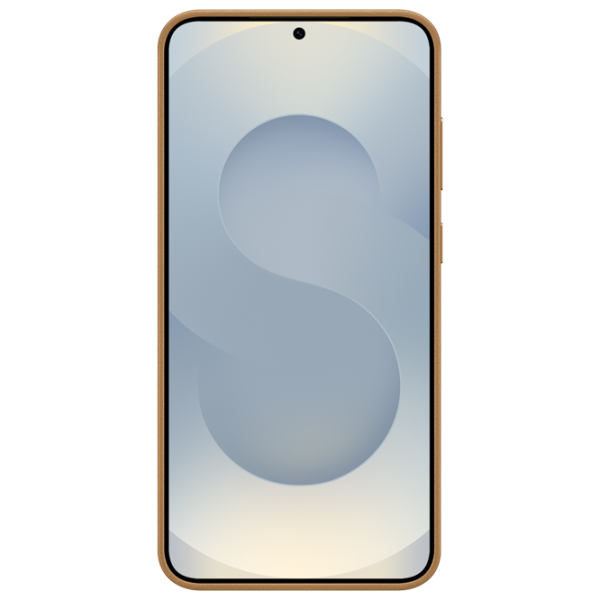 Husă pentru smartphone Samsung Galaxy S25 5G Back Piele ecologică Gold photo 2
