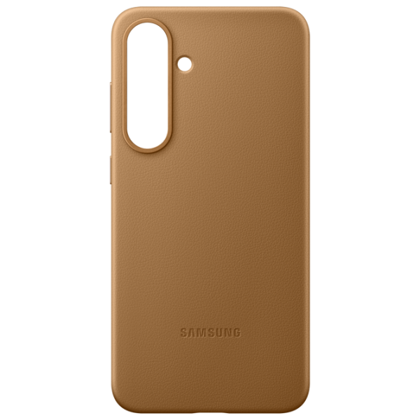 Husă pentru smartphone Samsung Galaxy S25 5G Back Piele ecologică Gold photo 3