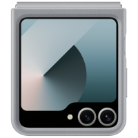 Чехол для смартфона Samsung Galaxy Z Flip 6 Back Экокожа Серый