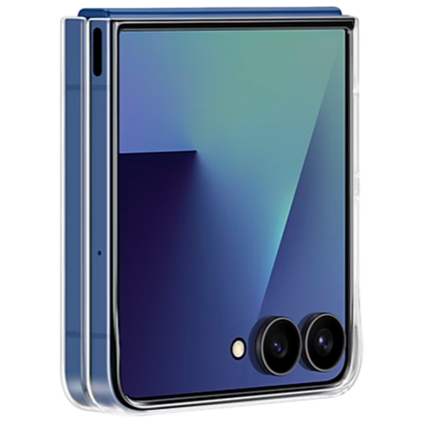 Чехол для смартфона Samsung Galaxy Flip 7 Back ТПУ Черный Прозрачный photo 3