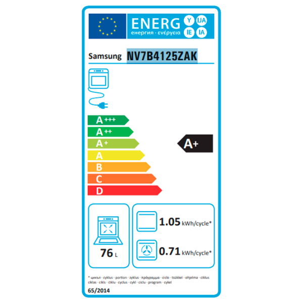 Cuptor încorporabil Samsung NV7B4125ZAK/WT 76 l 3950 W Black photo 15