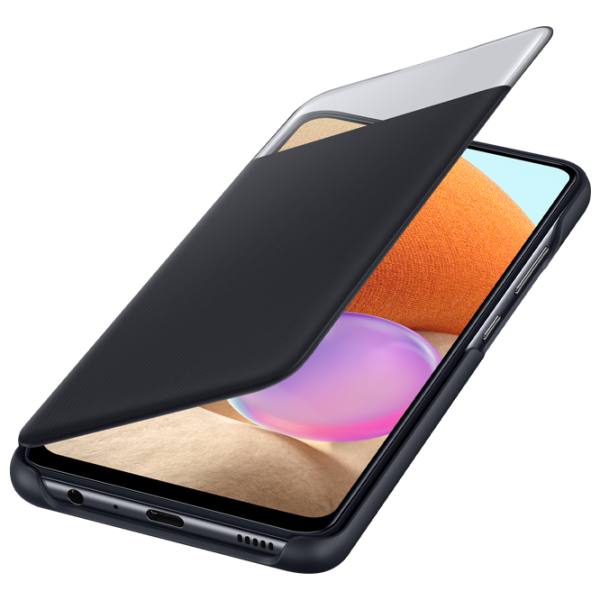 Husă pentru smartphone Samsung Galaxy A32 Flip Cover View PC Black photo 4