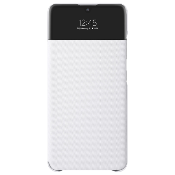 Husă pentru smartphone Samsung Galaxy A32 Flip Cover View PC White photo 2