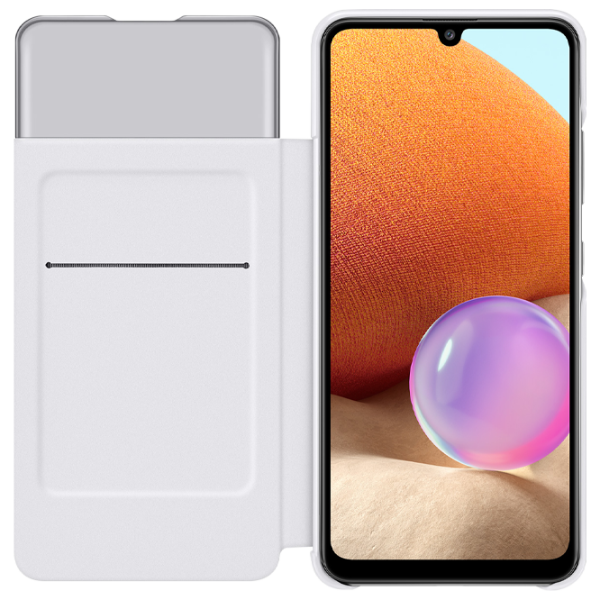 Husă pentru smartphone Samsung Galaxy A32 Flip Cover View PC White photo 3