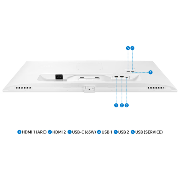 Monitor Samsung S32DM703 32" 4K 60 Hz White photo 4