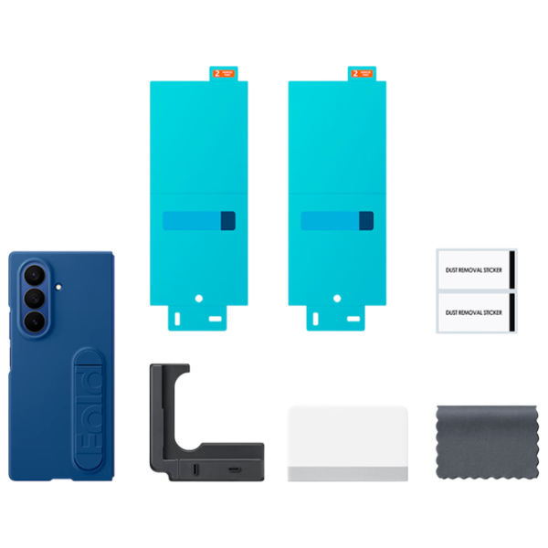 Чехол для смартфона Samsung Galaxy Fold 7 Flip Cover ТПУ Черный Синий photo 5