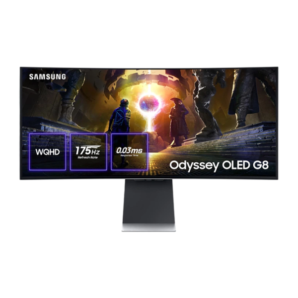 Monitor Samsung Odyssey G8 G850 34" WQHD 175 Hz Silver photo 1