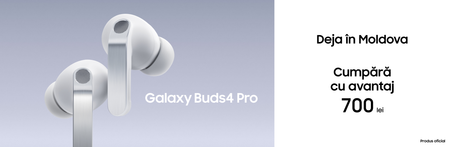 Descoperă noile Galaxy Buds 4 și Galaxy Buds 4 Pro la Samsung Store!