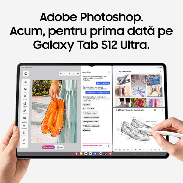 Tabletă Samsung Galaxy Tab S12+ 12.6" 12 GB/256 GB 5G Gray photo 20